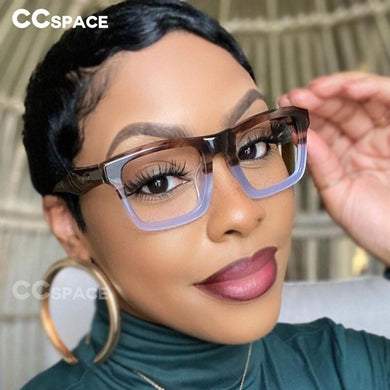 49528 Retro Acetate Glasses Frames Big Frame Men Women Optical Computer Glasses