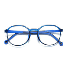 Load image into Gallery viewer, 49529 Kids Anti Blue TR90 Optical Frames Student Round Computer Glasses