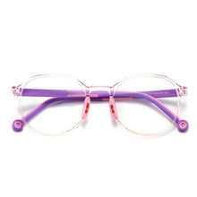 Load image into Gallery viewer, 49529 Kids Anti Blue TR90 Optical Frames Student Round Computer Glasses