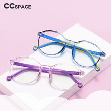Load image into Gallery viewer, 49529 Kids Anti Blue TR90 Optical Frames Student Round Computer Glasses
