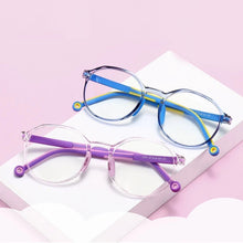Load image into Gallery viewer, 49529 Kids Anti Blue TR90 Optical Frames Student Round Computer Glasses