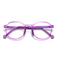 Load image into Gallery viewer, 49529 Kids Anti Blue TR90 Optical Frames Student Round Computer Glasses