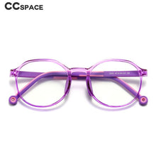 Load image into Gallery viewer, 49529 Kids Anti Blue TR90 Optical Frames Student Round Computer Glasses