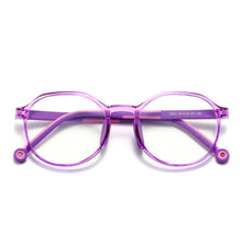 Load image into Gallery viewer, 49529 Kids Anti Blue TR90 Optical Frames Student Round Computer Glasses