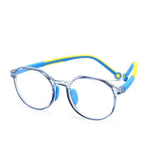 Load image into Gallery viewer, 49529 Kids Anti Blue TR90 Optical Frames Student Round Computer Glasses