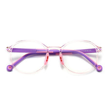 Load image into Gallery viewer, 49529 Kids Anti Blue TR90 Optical Frames Student Round Computer Glasses