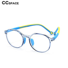 Load image into Gallery viewer, 49529 Kids Anti Blue TR90 Optical Frames Student Round Computer Glasses