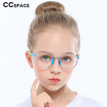 Load image into Gallery viewer, 49529 Kids Anti Blue TR90 Optical Frames Student Round Computer Glasses