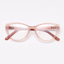 Load image into Gallery viewer, 49532 Women Matte Glasses Frames TR90 Cat Eye Optical Computer Glasses
