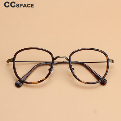 49536 TR90 Tin Alloy Retro Round Optical Frames Men Women Computer Glasses