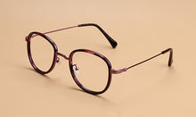 Load image into Gallery viewer, 49536 TR90 Tin Alloy Retro Round Optical Frames Men Women Computer Glasses