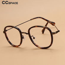Load image into Gallery viewer, 49536 TR90 Tin Alloy Retro Round Optical Frames Men Women Computer Glasses