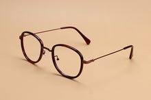 Load image into Gallery viewer, 49536 TR90 Tin Alloy Retro Round Optical Frames Men Women Computer Glasses