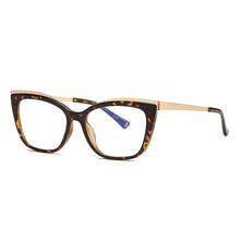 Load image into Gallery viewer, 49537 Square Cat Eye Anti Blue Glasses Frames TR90 Ultralight Men Women Optical Computer Glasses