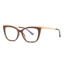 Load image into Gallery viewer, 49537 Square Cat Eye Anti Blue Glasses Frames TR90 Ultralight Men Women Optical Computer Glasses