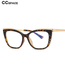 Load image into Gallery viewer, 49537 Square Cat Eye Anti Blue Glasses Frames TR90 Ultralight Men Women Optical Computer Glasses