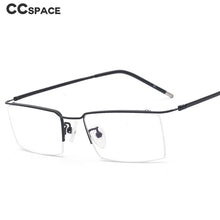 Load image into Gallery viewer, 49540 Half Frame Titanium Alloy Optical Frames Men Women Ultralight Computer Glasses