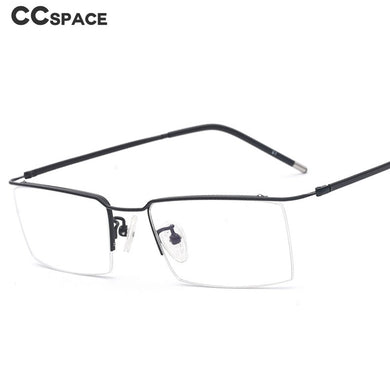 49540 Half Frame Titanium Alloy Optical Frames Men Women Ultralight Computer Glasses