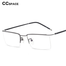Load image into Gallery viewer, 49540 Half Frame Titanium Alloy Optical Frames Men Women Ultralight Computer Glasses