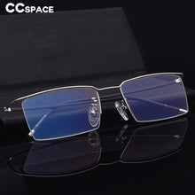 Load image into Gallery viewer, 49540 Half Frame Titanium Alloy Optical Frames Men Women Ultralight Computer Glasses