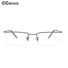 Load image into Gallery viewer, 49540 Half Frame Titanium Alloy Optical Frames Men Women Ultralight Computer Glasses