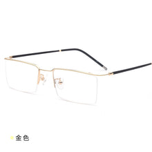 Load image into Gallery viewer, 49540 Half Frame Titanium Alloy Optical Frames Men Women Ultralight Computer Glasses
