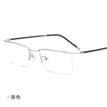 Load image into Gallery viewer, 49540 Half Frame Titanium Alloy Optical Frames Men Women Ultralight Computer Glasses