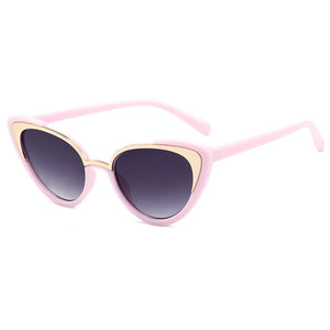 49544 Kids Cat Eye Cute Sunglasses Shades UV400 Vintage Glasses