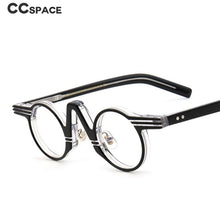 Load image into Gallery viewer, 49557 Retro Round Acetate Optical Glasses Frames Men Women Rice Nail Computer Eyeglasses