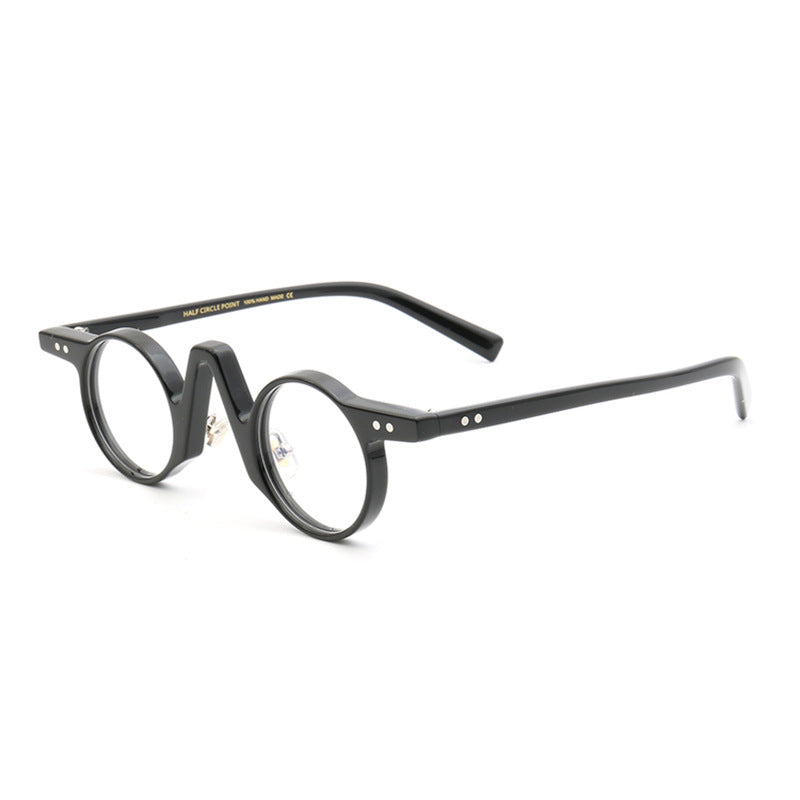 49557 Retro Round Acetate Optical Glasses Frames Men Women Rice Nail Computer Eyeglasses