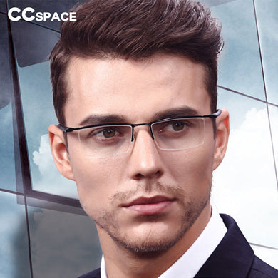 49559 For Man Half-Frame Optical Metal Glasses Frames Computer Eyeglasses