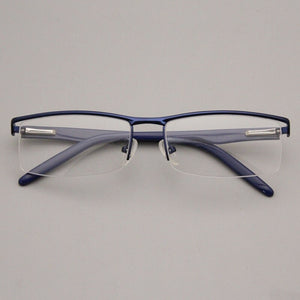 49559 For Man Half-Frame Optical Metal Glasses Frames Computer Eyeglasses