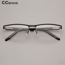 Carica l&#39;immagine nel visualizzatore di Gallery, 49559 For Man Half-Frame Optical Metal Glasses Frames Computer Eyeglasses