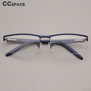 49559 For Man Half-Frame Optical Metal Glasses Frames Computer Eyeglasses