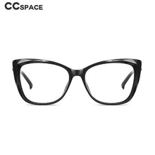 Load image into Gallery viewer, 49649 Cat Eye Crystal Trim Anti Blue Light Optical Glasses Frames Square Women TR90 Computer Eyeglasses
