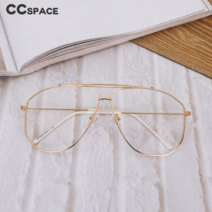 49664 Oversized Square Metal Glasses Frames Men Women Computer Eyeglasses