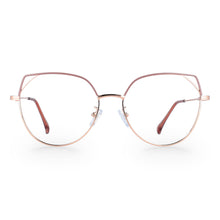 Load image into Gallery viewer, 49705 Cat Eye Anti Blue Light Women Metal Prescription Glasses Frames Computer Eyeglasses
