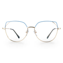 Load image into Gallery viewer, 49705 Cat Eye Anti Blue Light Women Metal Prescription Glasses Frames Computer Eyeglasses