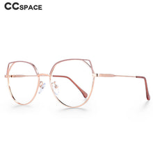 Load image into Gallery viewer, 49705 Cat Eye Anti Blue Light Women Metal Prescription Glasses Frames Computer Eyeglasses