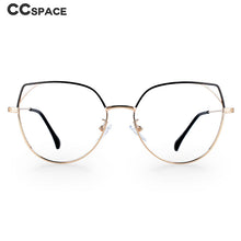 Load image into Gallery viewer, 49705 Cat Eye Anti Blue Light Women Metal Prescription Glasses Frames Computer Eyeglasses