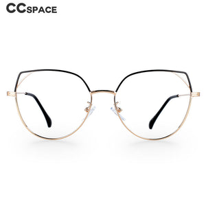 49705 Cat Eye Anti Blue Light Women Metal Prescription Glasses Frames Computer Eyeglasses