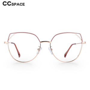 49705 Cat Eye Anti Blue Light Women Metal Prescription Glasses Frames Computer Eyeglasses