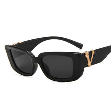 Load image into Gallery viewer, 49715 Small Frame Cat Eye  Sunglasses Men Women Square Shades UV400 Vintage Glasses
