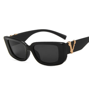49715 Small Frame Cat Eye  Sunglasses Men Women Square Shades UV400 Vintage Glasses