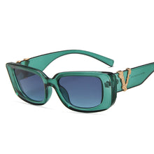 Load image into Gallery viewer, 49715 Small Frame Cat Eye  Sunglasses Men Women Square Shades UV400 Vintage Glasses