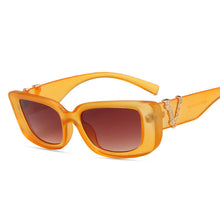 Load image into Gallery viewer, 49715 Small Frame Cat Eye  Sunglasses Men Women Square Shades UV400 Vintage Glasses