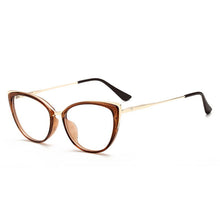 Load image into Gallery viewer, 49728  Spring Leg Anti Blue Light Metal Optical Glasses Frames Women Computer Eyeglasses