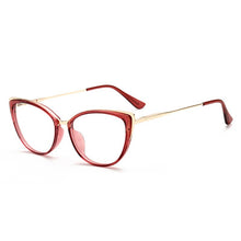 Load image into Gallery viewer, 49728  Spring Leg Anti Blue Light Metal Optical Glasses Frames Women Computer Eyeglasses