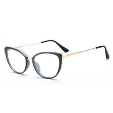Load image into Gallery viewer, 49728  Spring Leg Anti Blue Light Metal Optical Glasses Frames Women Computer Eyeglasses