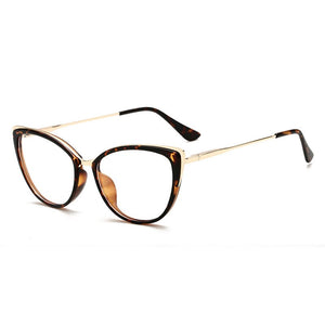 49728  Spring Leg Anti Blue Light Metal Optical Glasses Frames Women Computer Eyeglasses
